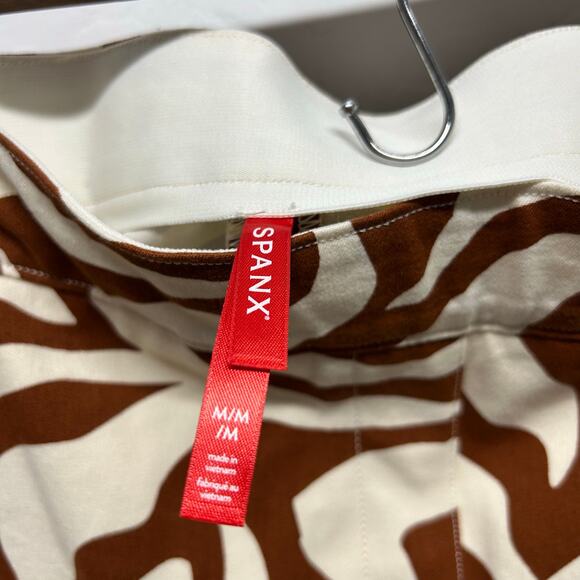 NWOT Spanx Women's On The Go Print Ankle Slim Straight Leg Pants Size M - Picture 3 of 6